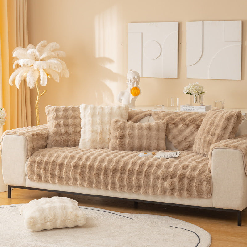 Weiche Sofabezüge™ | Kuscheliger, rutschfester Plüschbezug